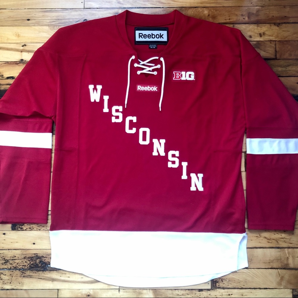 Reebok Wisconsin Badgers Hockey Jersey